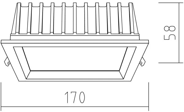 APLED - LED Podhľadové SQUARE WOODLINE LED/12W/230V 3000K 17x17 cm jaseň masív