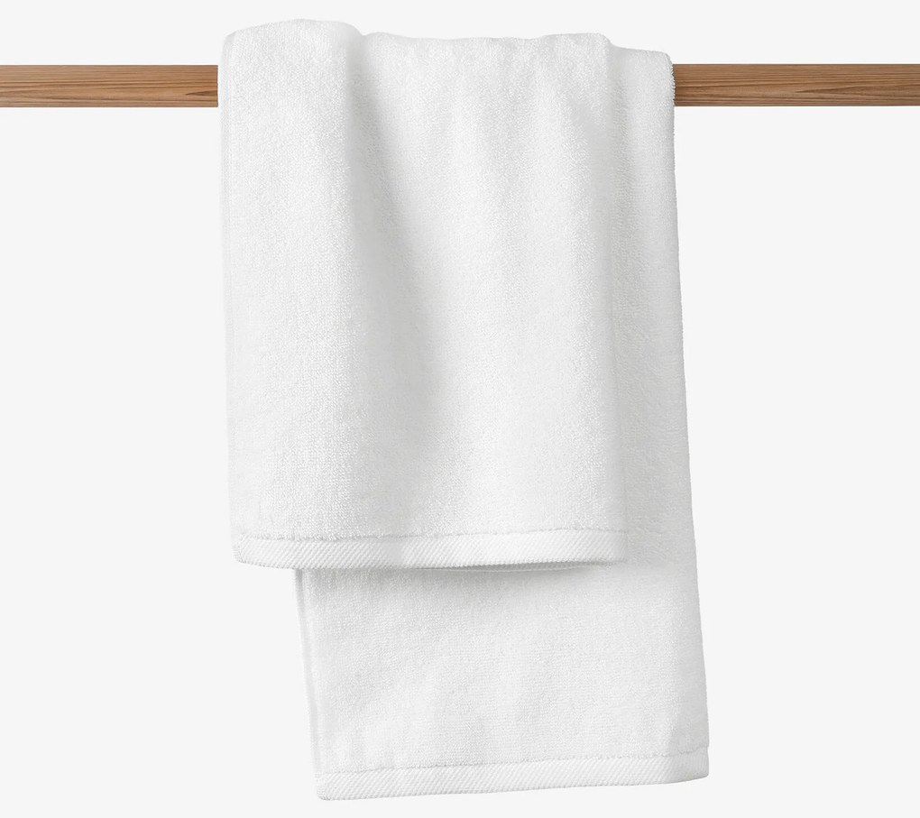 Goldea bavlnený froté uterák / osuška soft bez bordúry – biely 30 x 50 cm