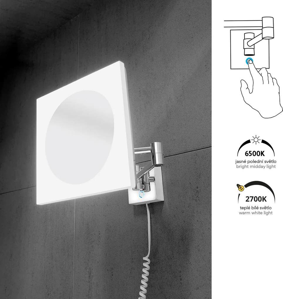 Nimco LED zrkadlo s nastav. teplotou svietivosti - ZK 20465P-26