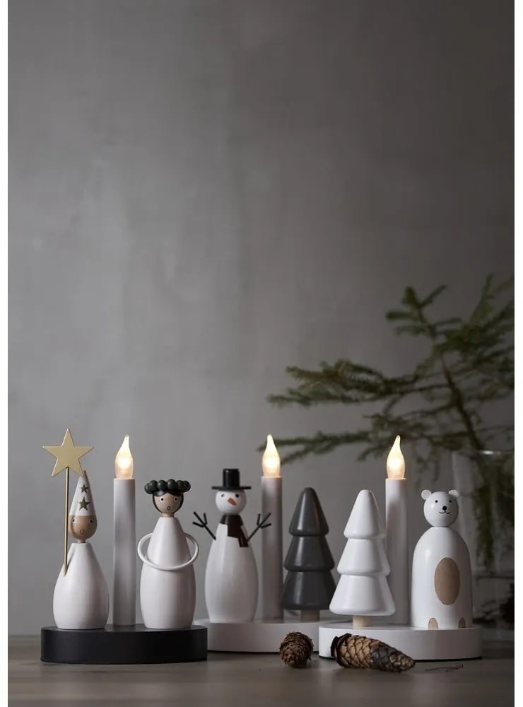 Biela vianočná svetelná dekorácia Christmas Joy – Star Trading