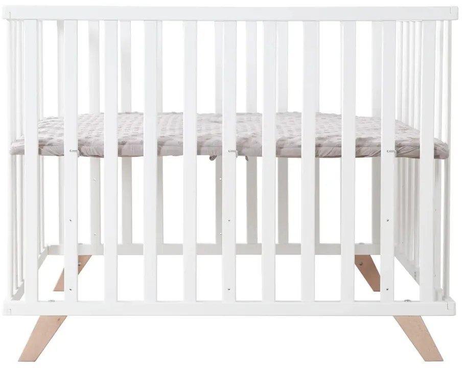 Biela detská ohrádka z bukového dreva 75x100 cm Lil Planet – Roba