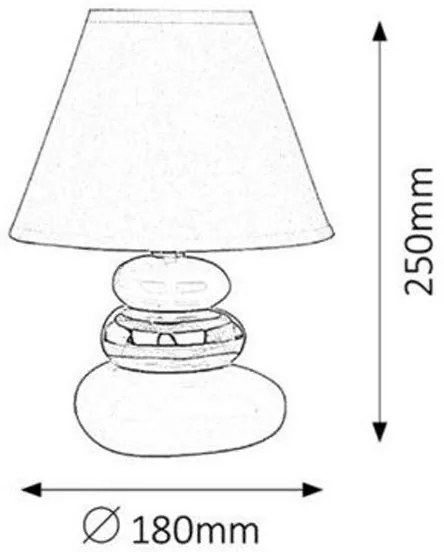 Rabalux 4949 - Stolná lampa SALEM 1xE14/40W/230V