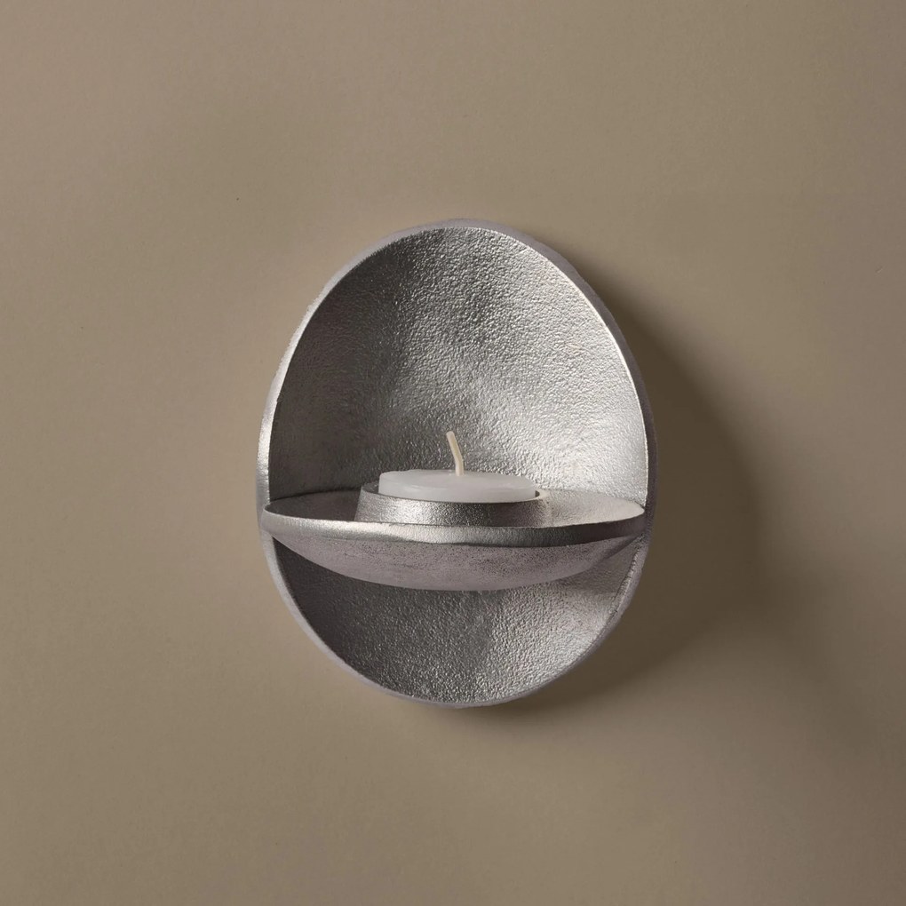 Ferm Living Nástenný svietnik Agapé Tealight Aluminium