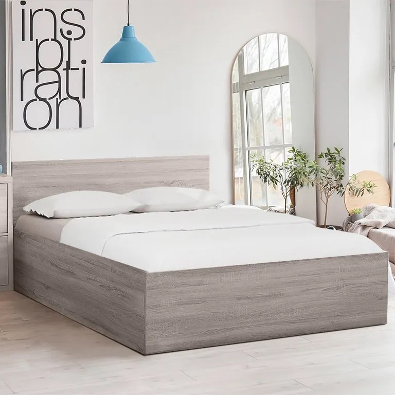 Posteľ SOFIA 90 x 200 cm, dub hľuzovka Rošt: S latkovým roštom, Matrac: Matrac COCO MAXI 20 cm
