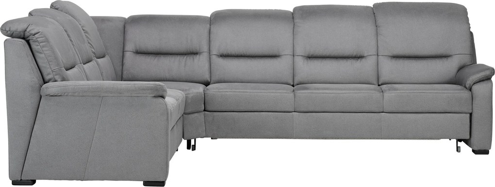 XXXLutz ROHOVÁ SEDAČKA, textil, sivá Beldomo Comfort - Sedačky - 000245036102