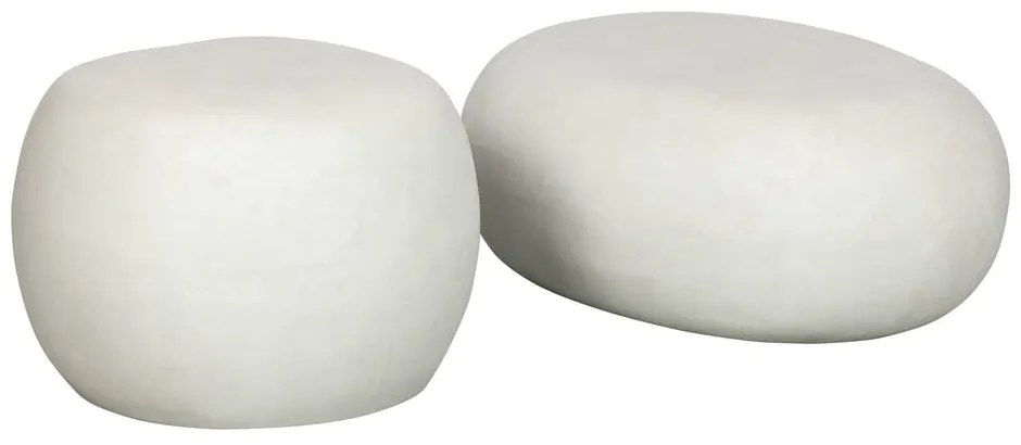 Biely konferenčný stolík 49x65 cm Pebble – vtwonen
