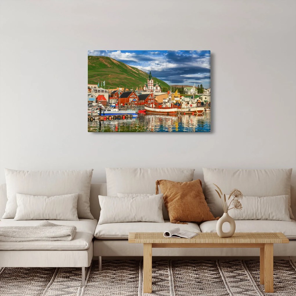 Obraz - Húsavík (90x60 cm)
