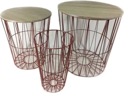 3dílná sada odkládacích stolků Home &amp; Co