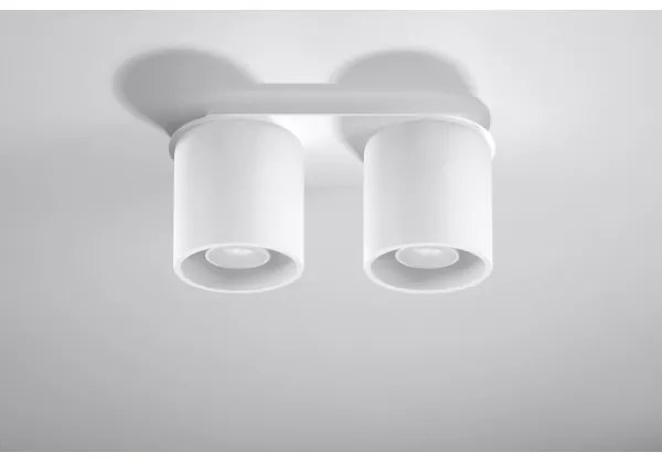 Sollux SL.0056 - Bodové svietidlo ORBIS 2 2xGU10/40W/230V biela
