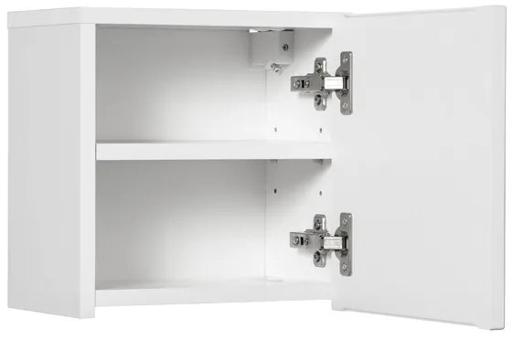 Závesná kúpeľňová skrinka Nova White 83-30-1DQ biela