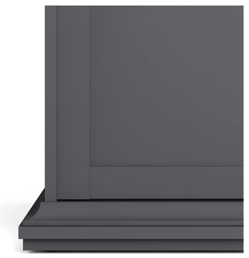 Sivá šatníková skriňa 181x201 cm Paris – Tvilum