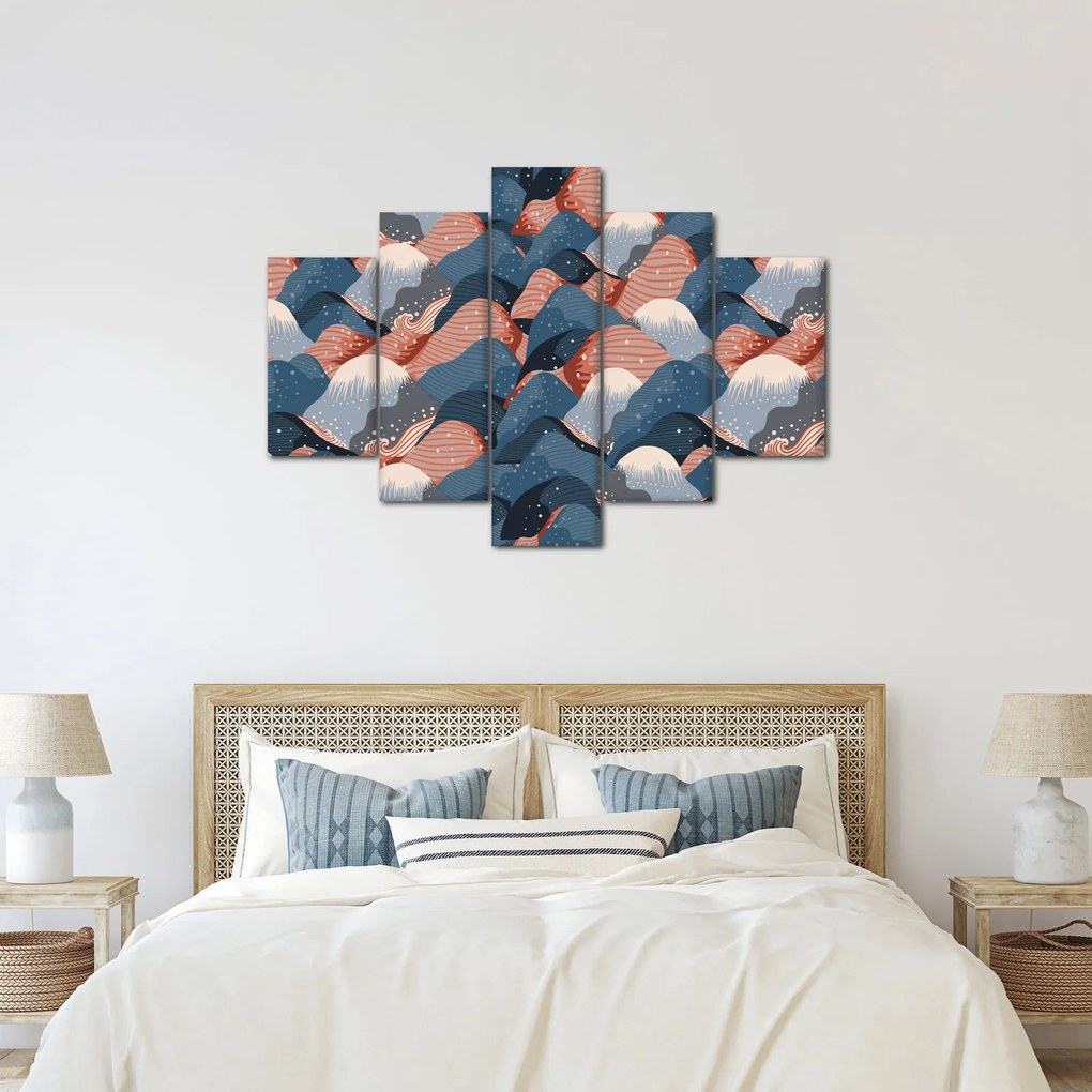 Obraz - Vlny a kopce (150x105 cm)