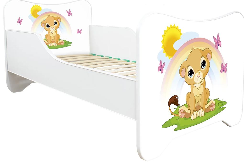 TOP BEDS Detská posteľ Happy Kitty 160x80 Leví Kráľ
