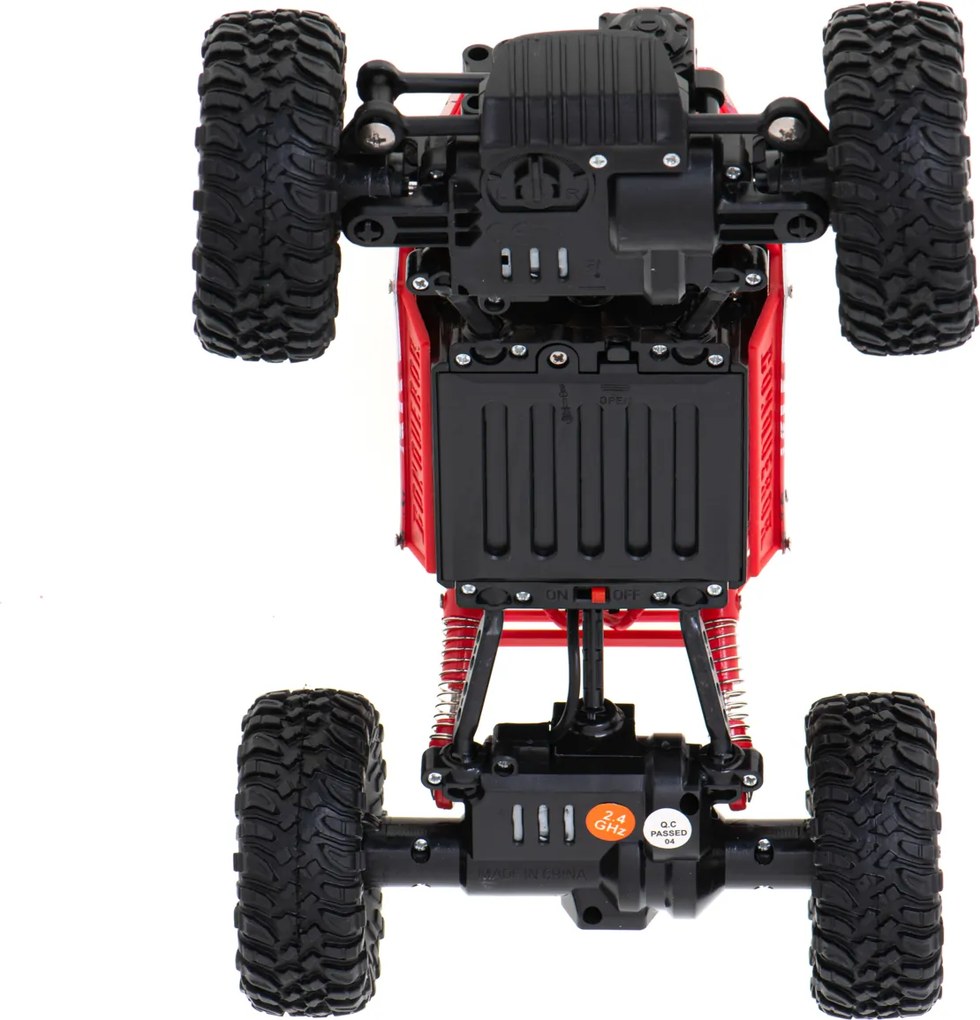 KIK RC Rock Crawler 1:18 diaľkovo ovládané auto 4x4 červené