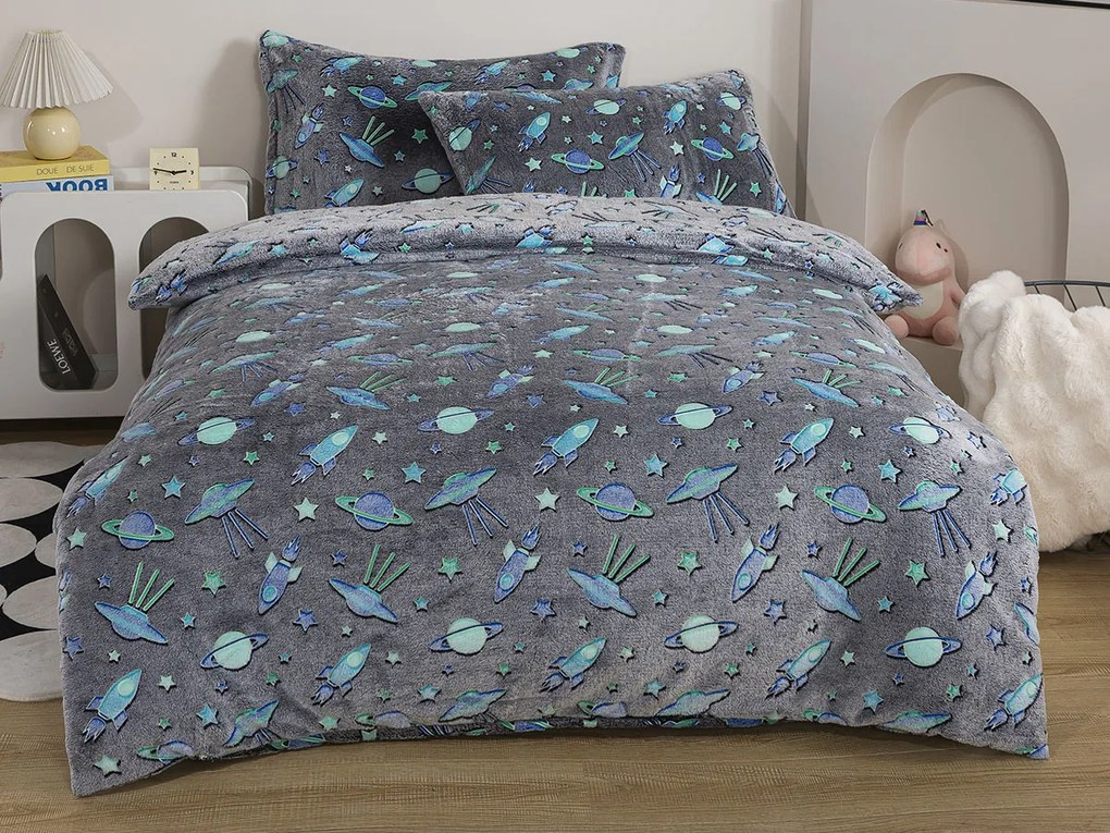 XPOSE® Mikroplyšové obliečky FUTUR Exclusive (svietiaci efekt)