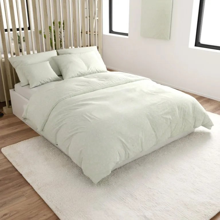 Krepové obliečky z Renforcé bavlny GREEN FLOWERS zelené Rozmer obliečky: 70 x 90 cm | 140 x 200 cm