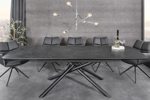 Rozkladací jedálenský stôl Mikado 46496 180/230x90cm Ceramik graphite marble - Komfort-nábytok