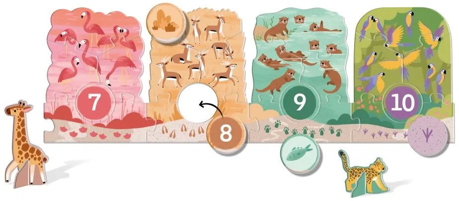 KukiKuk – Véééliké puzzle loto Výlet do ZOO