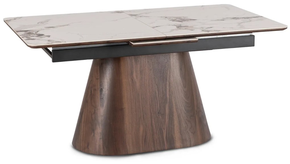 PROXIMA.store - Rozkladací jedálenský stôl LIZBONA FARBA: čierna, konštrukcia: dub