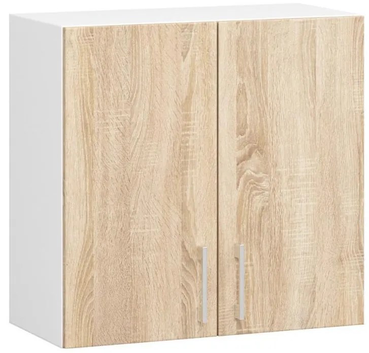 Kuchynská zostava 240 cm Lula TYP2 B (biela + dub sonoma). Akcia -20%. Vlastná spoľahlivá doprava až k Vám domov. 1128853