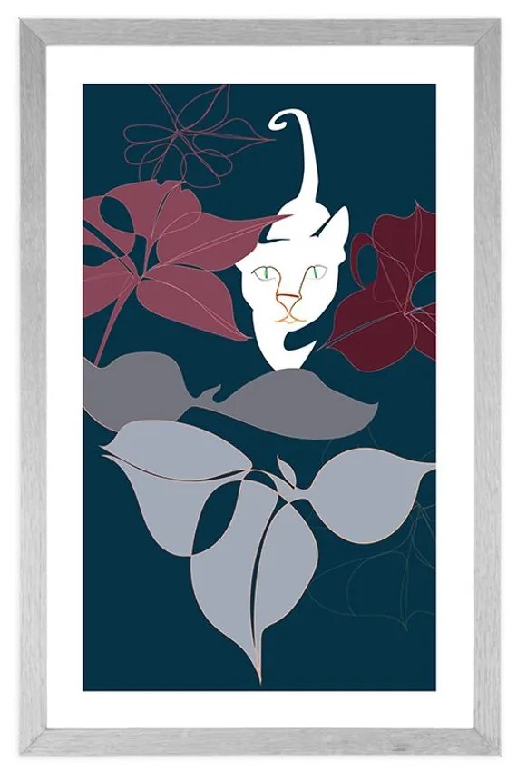 Plagát s paspartou dobrodružstvo v džungli - 30x45 white