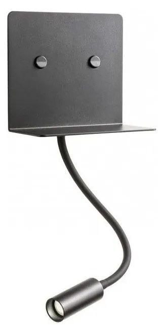 Redo 01-3211 - LED Nástenné svietidlo MOKA LED/6W + LED/3W/230V CRI90 čierna