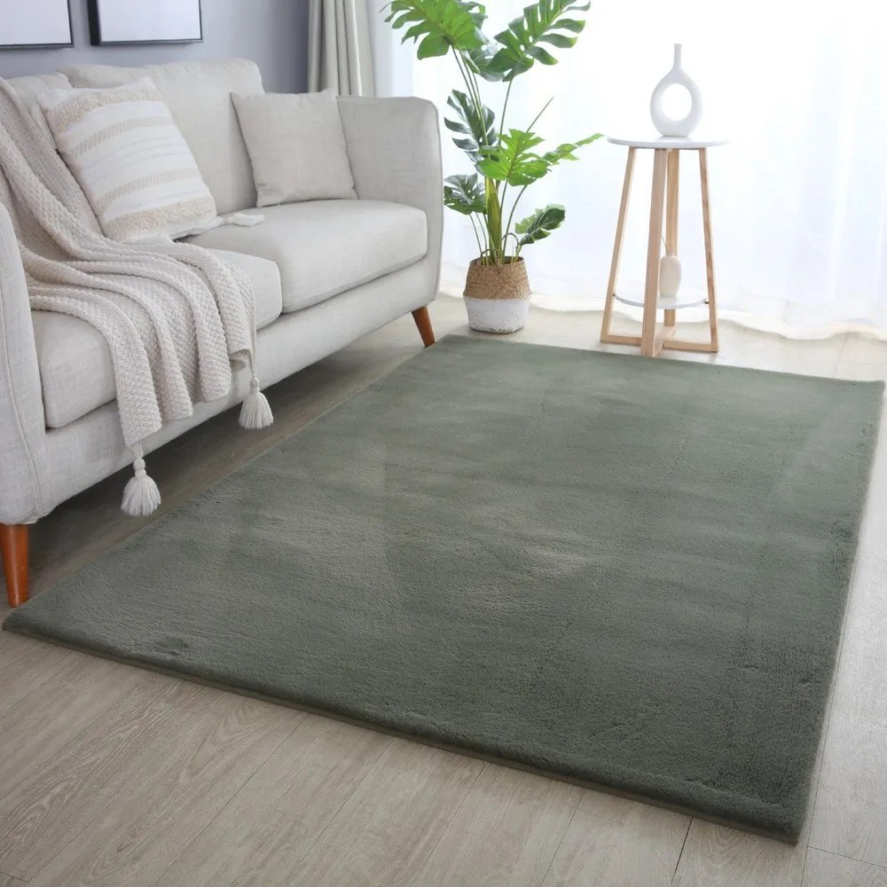 Zelený prateľný koberec 200x290 cm Pouffy – Ayyildiz Carpets