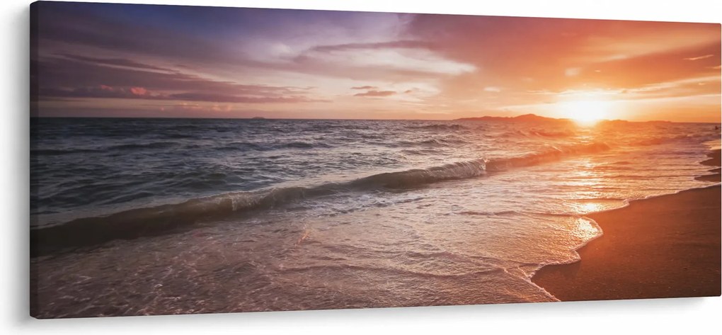 Obraz - Západ slnka v Thajsku (120x50 cm)