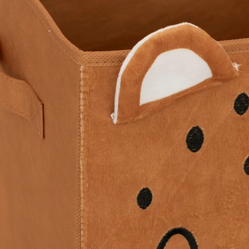 Úložný box Leopard, 29x29x29 cm, hnedá