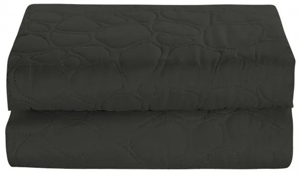 Tmavosivý prehoz na posteľ STONE Rozmer: 170 x 210 cm