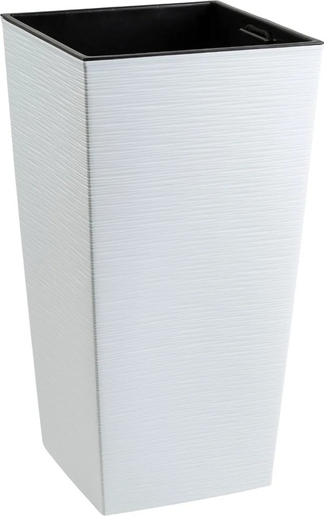 Plastový květináč Porto Riflo 75x39,6x39,6 cm bílý