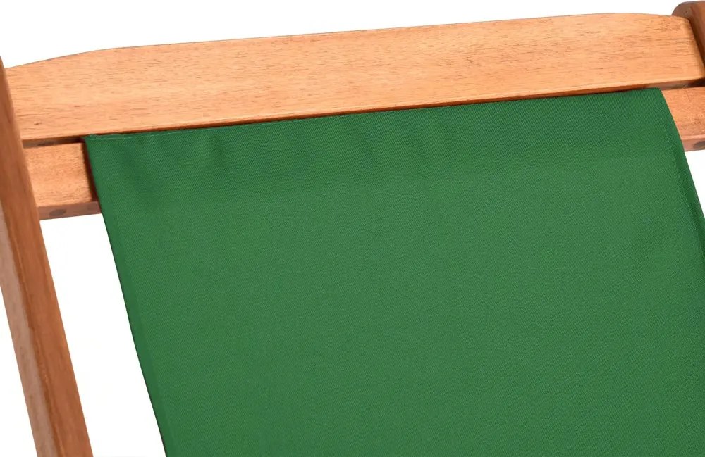 Záhradné lehátko SIENA, 94x60x94cm, zelená Casaria