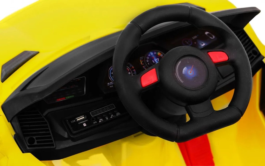 Ramiz Budúce batériové auto pre deti Žlté + diaľkové ovládanie
