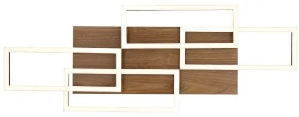 Globo 67359-40 -LED stmievateľné stropné svietidlo JEFFRY 40W/230V 32,5x87,5 cm hnedá/čierna+DO