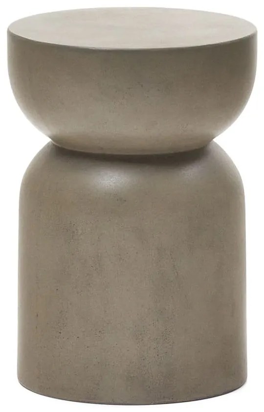 Betónový okrúhly záhradný stolík ø 32 cm Garbet – Kave Home