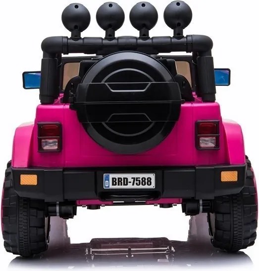 LEAN CARS Jeep BRD-7588 Ružové auto na batérie 4x4