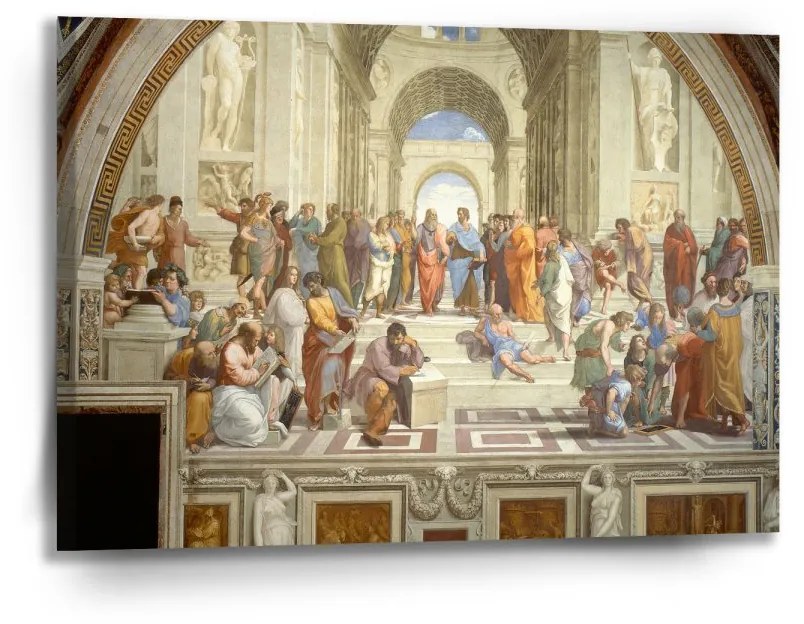 Sablio Obraz Athénská škola - Raffael Santi - 90x60 cm
