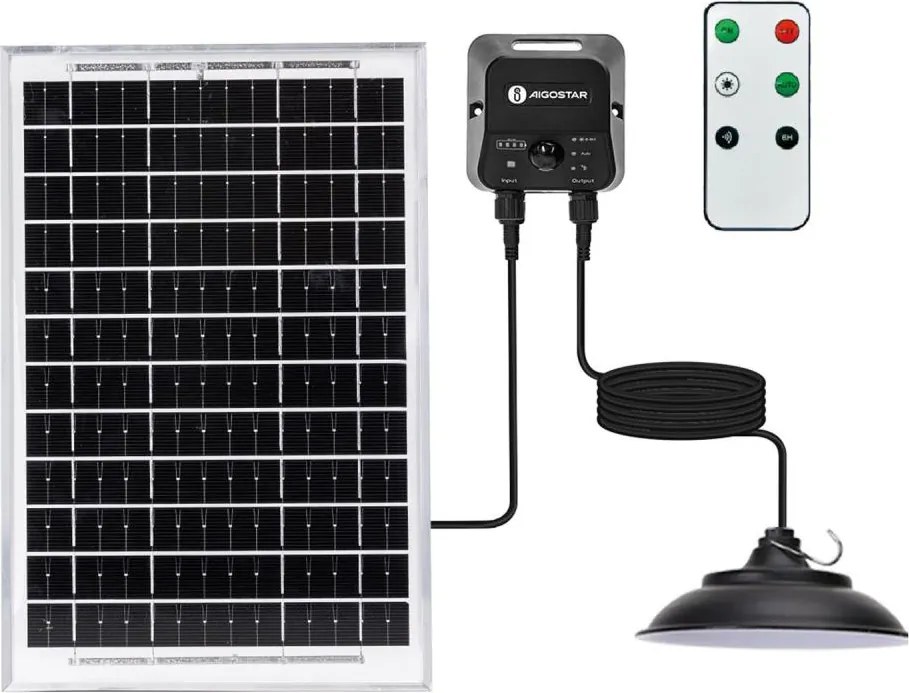 Aigostar - LED solárny luster na lanku so senzorom LED/3,7 V 6000 mAh IP65 + DO