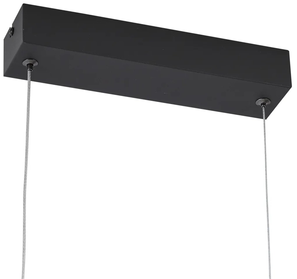 Moderná čierna závesná lampa vrátane LED 3-stupňovo stmievateľná - Twirl