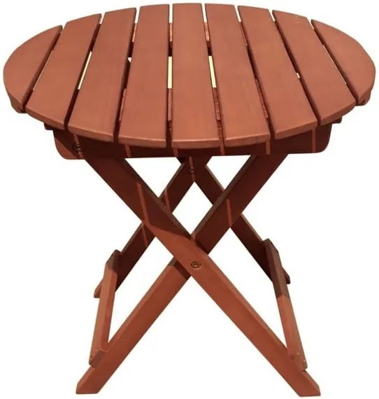 Záhradný skladací odkladací stolík z eukalyptového dreva ADDU Hanford