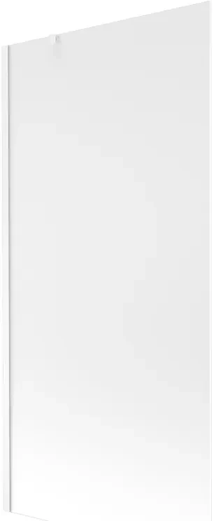 Mexen Next, vaňová zástena 1-krídlová 90 x 150 cm, fixné krídlo, 6 mm námraza sklo, biely profil, 895-090-000-00-30-20