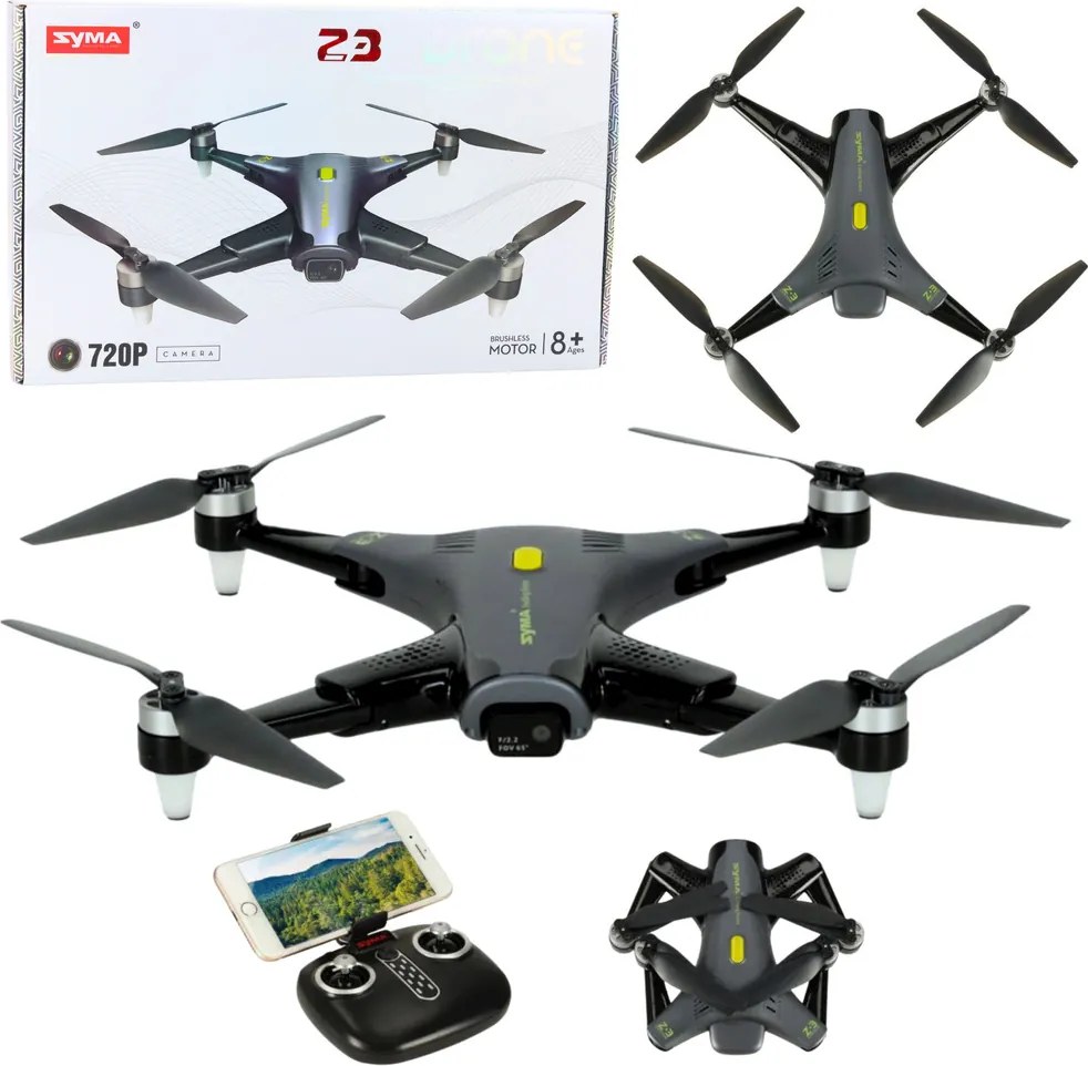 LEAN Toys Syma Z3 PRO Drone HD WiFi Camera diaľkovo ovládaný RC Black