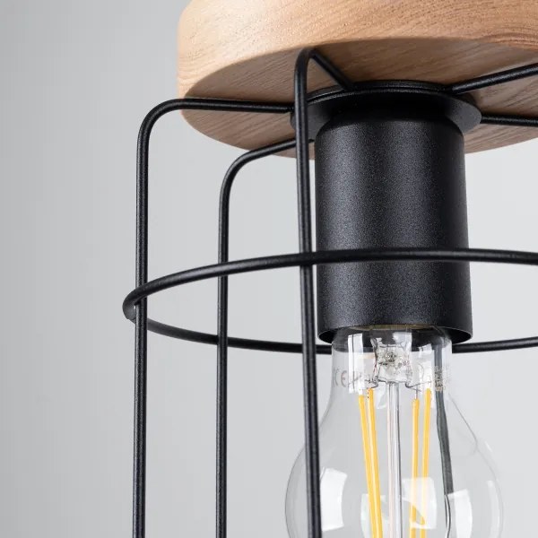 Sollux SL.1263 - Luster na lanku GOTTO 1xE27/15W/230V čierna