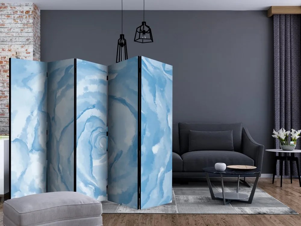 Artgeist Paraván - rose (blue) [Room Dividers]