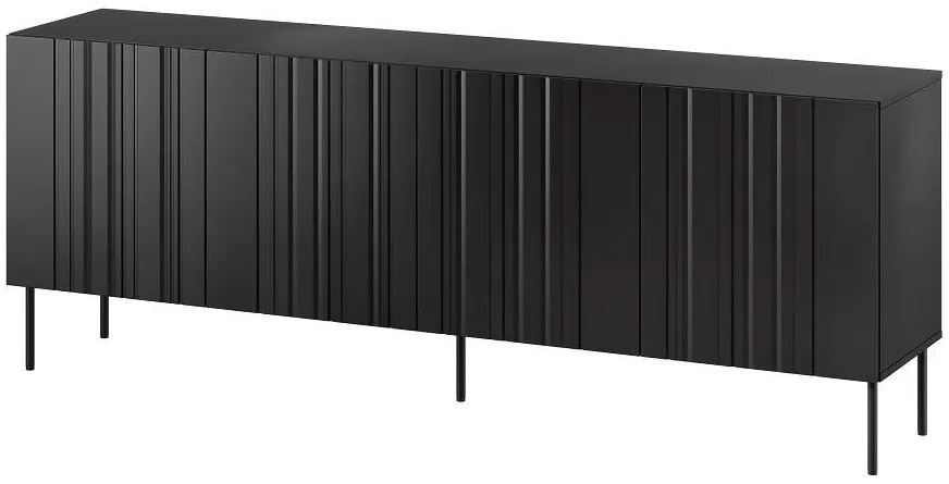 Komoda Isla 200 cm I čierna