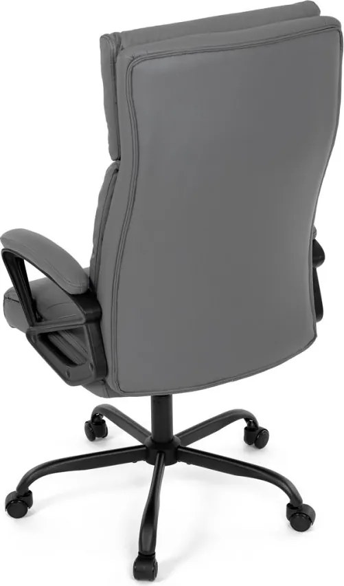 Kancelárske kreslo PEDRO — ekokoža, sivá