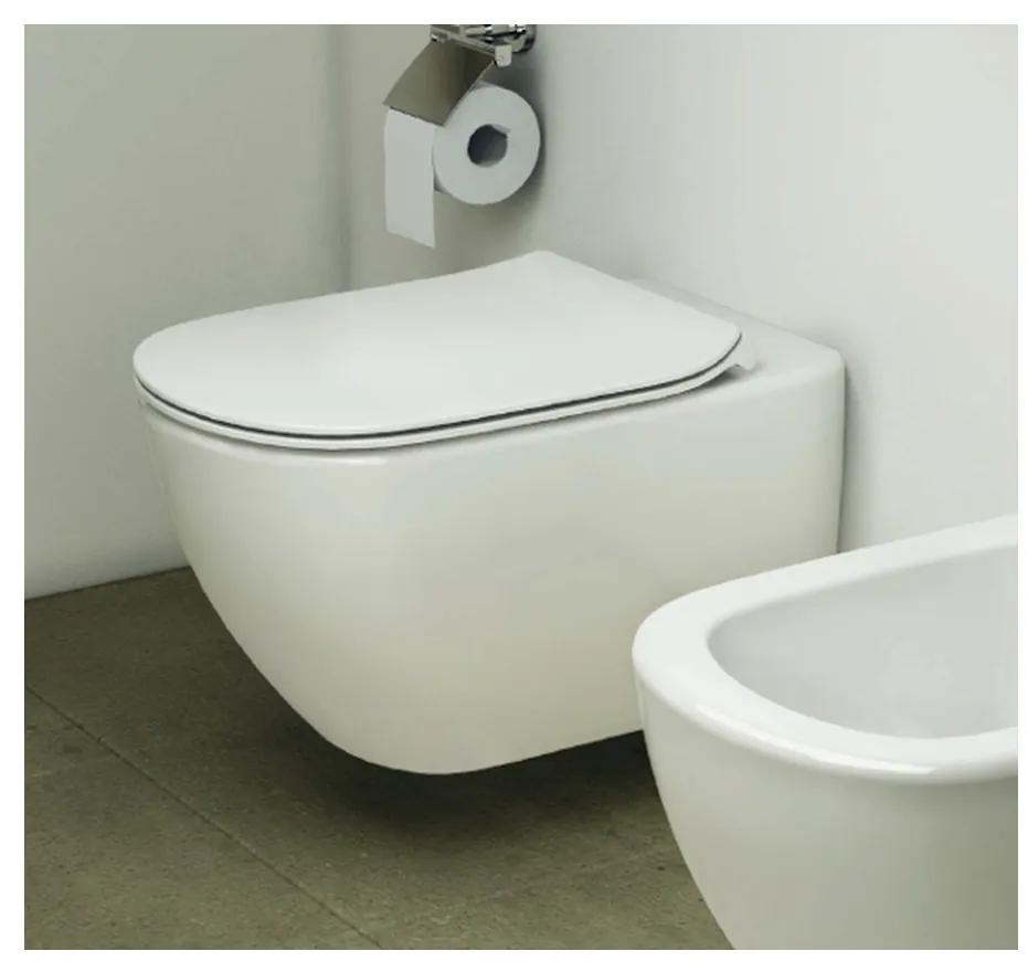 Ideal Standard G+IS 3 - set 5v1- Rapid SL pre WC + tlačidlo + úchyty + závesné WC Tesi s AQUABLADE + WC sedátko ultraploché Soft-Close