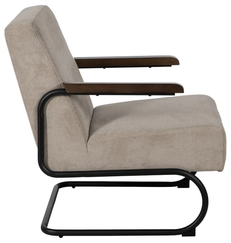 Taupe ženilkové kreslo Industra – Ixia