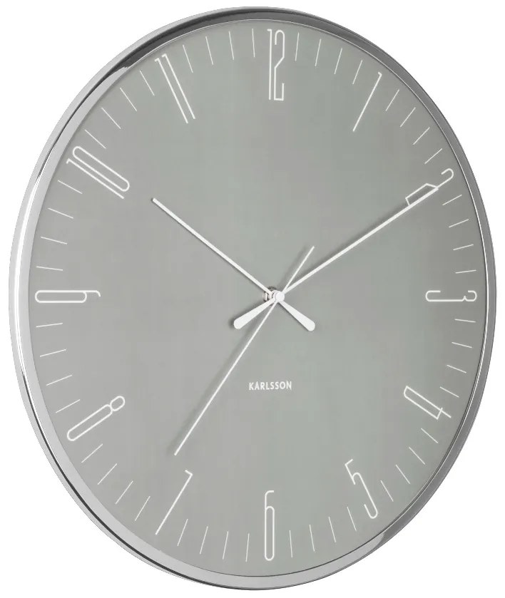 Designové nástěnné hodiny 5754GY Karlsson 40cm