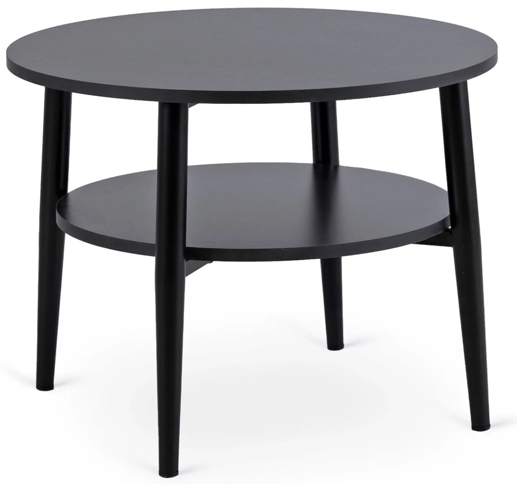 PROXIMA.store - Dizajnový konferenčný stolík PAULO FARBA: čierna, Materiál: orech